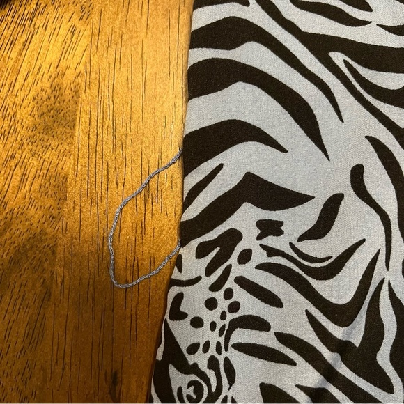 NWT Sugar + Lips Zebra Print Button-Up Collared Shirt Midi Dress Size Small - Picture 11 of 12